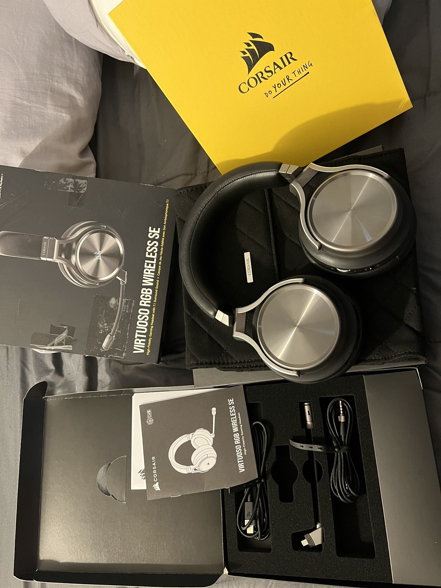 CORSAIR - VIRTUOSO XT Wireless Gaming Headset for PC, Mac, PS5, PS4, and Mobile - Slate