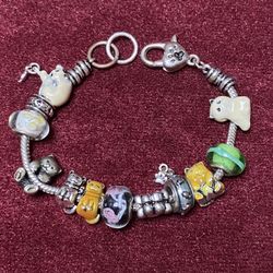 Cats and bears charm bracelet