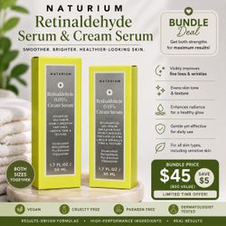 Naturium Retinaldehyde Cream Serum Bundle