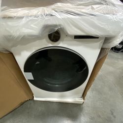 27 Inch Gas Smart Dryer with 7.4 cu. ft. Capacity, 23 Dry Cycles, 11 Dry Options, Digital Dial Control, LCD Display, Touch Button Controls, and Energy