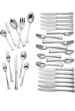 18/10 Stainless Steel Flatware, Dishwasher Safe, Knives Spoons and Forks