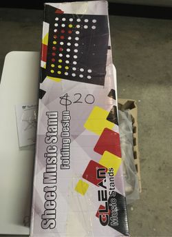 Sheet music stand folding