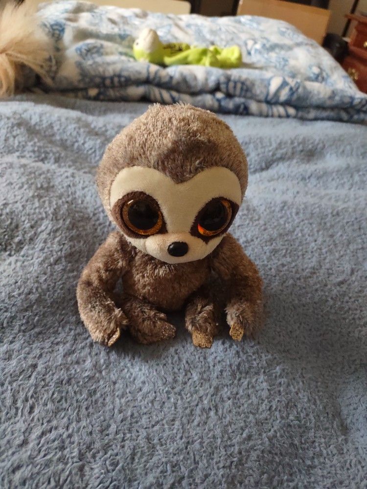 TY Silk 2018 Beanie Boo's Baby "Dangler" The Sloth Buddy 7" Tall