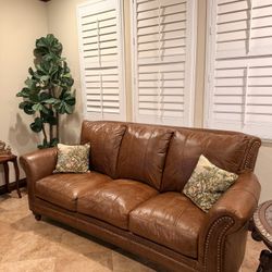 Luxury Italian Leather Couch