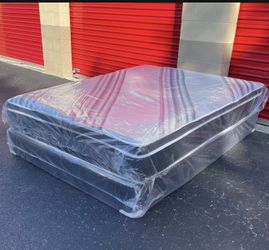 Queen Mattress Set PillowTop – Brand New –  Same Day Delivery Available 🚚