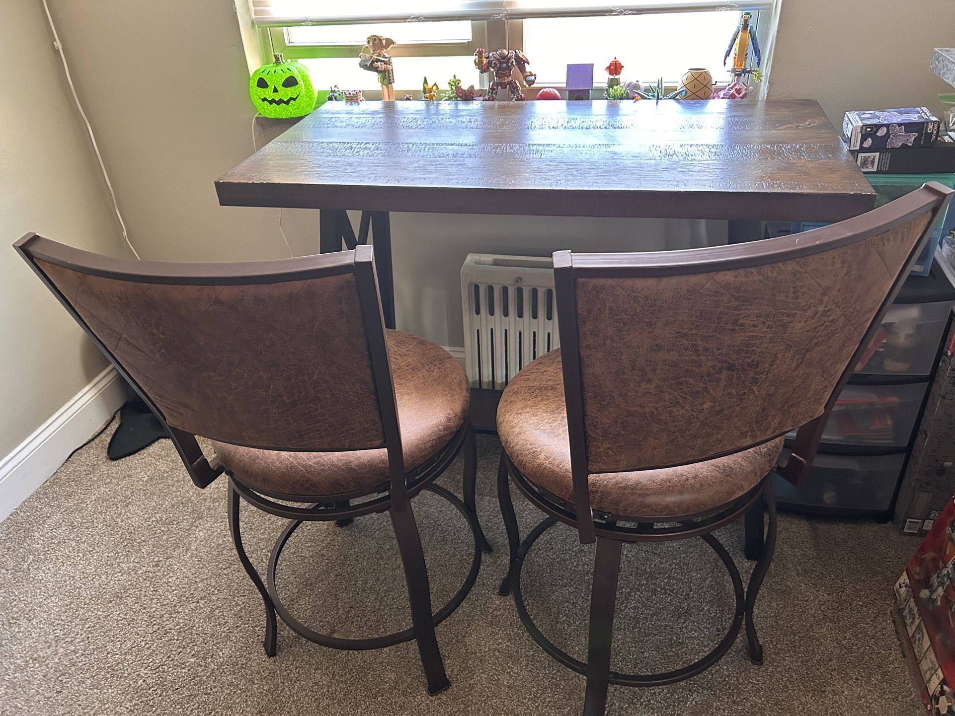Bistro Style Wood Table w/ 4 Chairs
