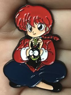 Ranma 1/2: Ranma(female form) with Ryoga(pig) Pin