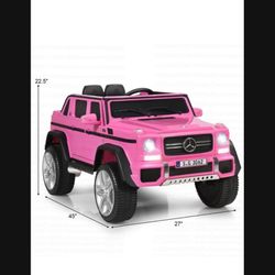Pink Mercedes Kids Car