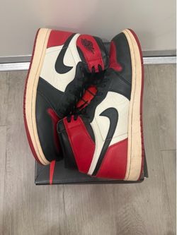 Jordan 1 High OG bred toe