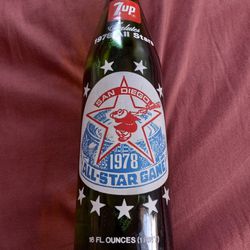 1978 7up All Star Game Bottle,  San Diego  Full