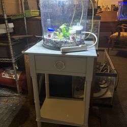 Tetra 3 Gallon Half Cylinder Aquarium And Accessories