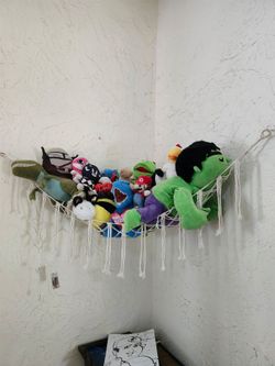Stuffed Animal or Plushie Net in White
