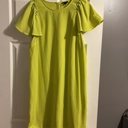 Neon rayon dress