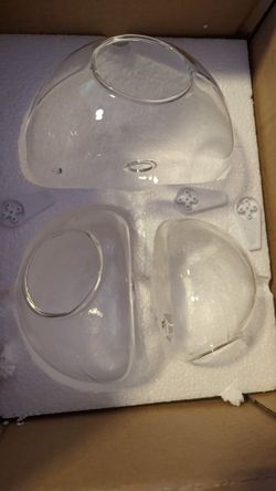 Clear Hanging Set Of 3 Succulent Pots