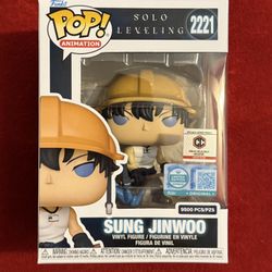 Funko Pop Animation Solo Leveling Sung Jinwoo #2221 LE 9500 Chalice Collectibles
