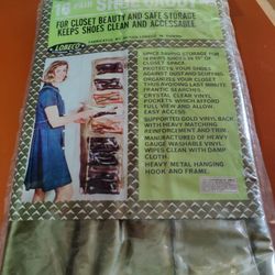 NEW IN BAG 18 PAIR  SHOE/CLOTHES HANGING ORGANIZER