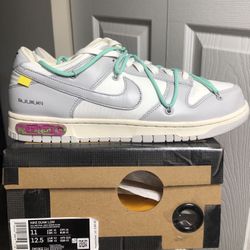 Nike Off White Dunk Low: Lot 4 - Size 11