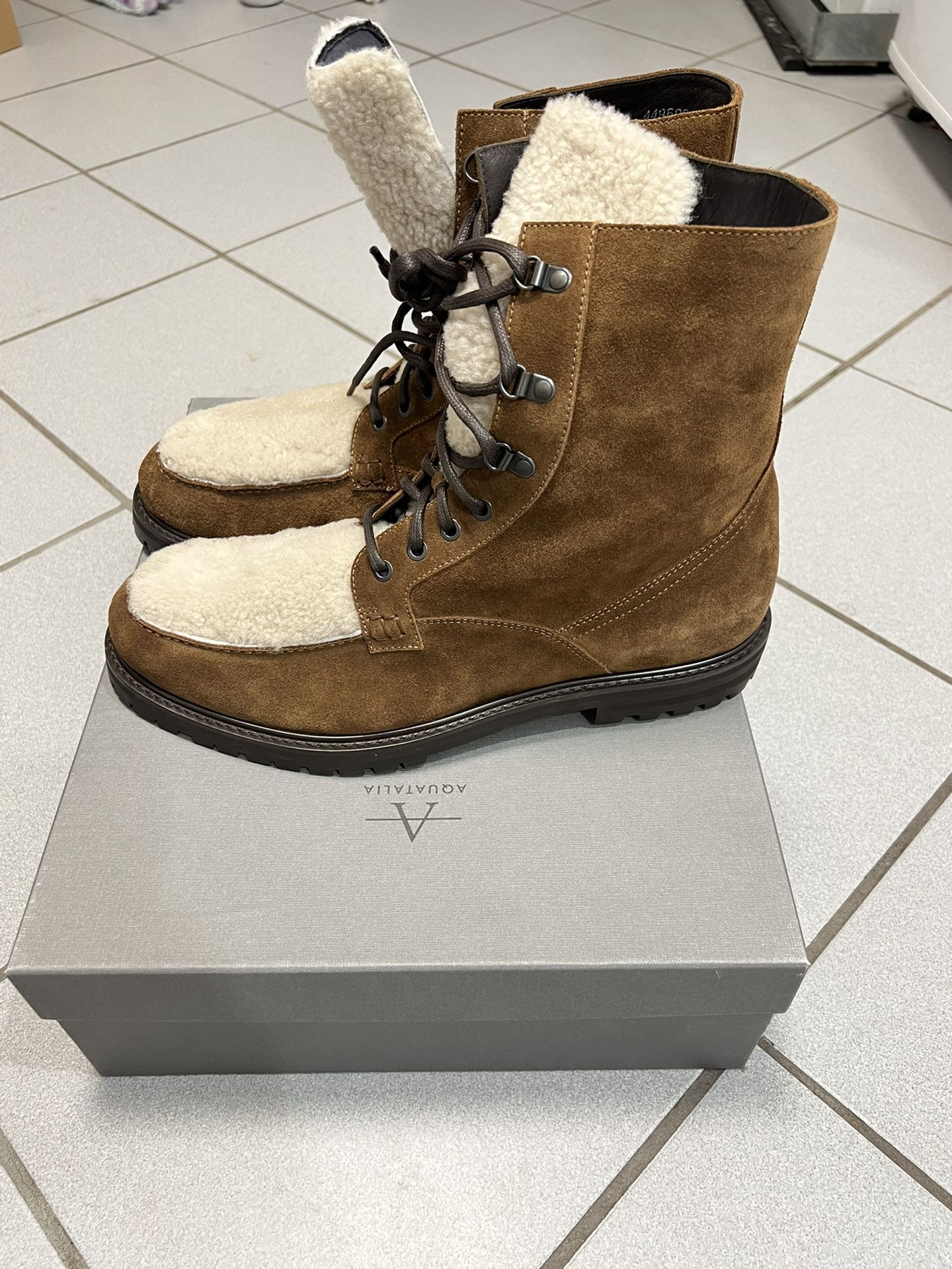 Mens AquaTalia Isaac Boot Brown Shearling Size 13 for Sale in Brooklyn NY OfferUp