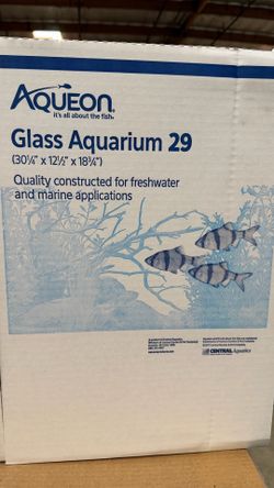 Glass Aquarium 29  30”x12”x18”