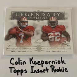 Colin Kaepernick San Francisco 49ers QB Topps Short Print Insert Card. 
