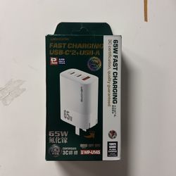 WEKOME WP-U145 65w Power Series USB+Dual USB-C/Type-C Port Gallium Nitride Charger