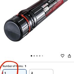 U.S. Art Supply Large Poster Tube - Telescoping Adjustable 30-1/4" to 47-3/4" - Durable 4-7/8"