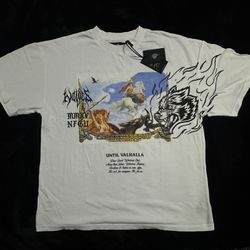  Darc Sport Valhalla Until Or End Premium Oversized Large White  Tee NWT 