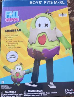 Fall Guys Zombean Kids Foam Costume M-XL