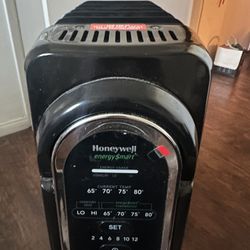 oil space heater on rollers