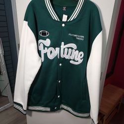 Green And White Fortune Jacket Size 69.99