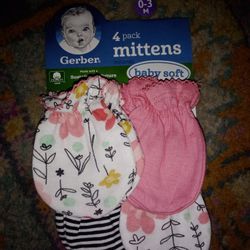 Baby Mittens Pack Of 4 