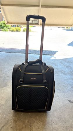 C-Life Black Rolling Carry-On Luggage Bag