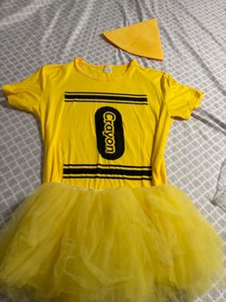 Yellow crayon costume