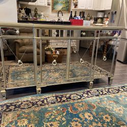 Z Gallerie Borghese Mirrored Buffet Sideboard 