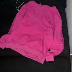 pink chrome hearts hoodie