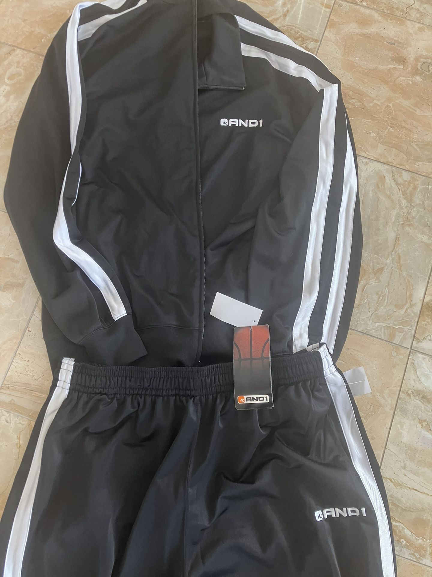 Authentic And1 Athletic 2 Piece Basketball Suit