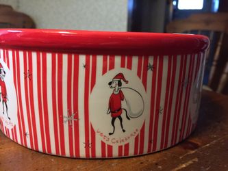 New Christmas Dog Bowl