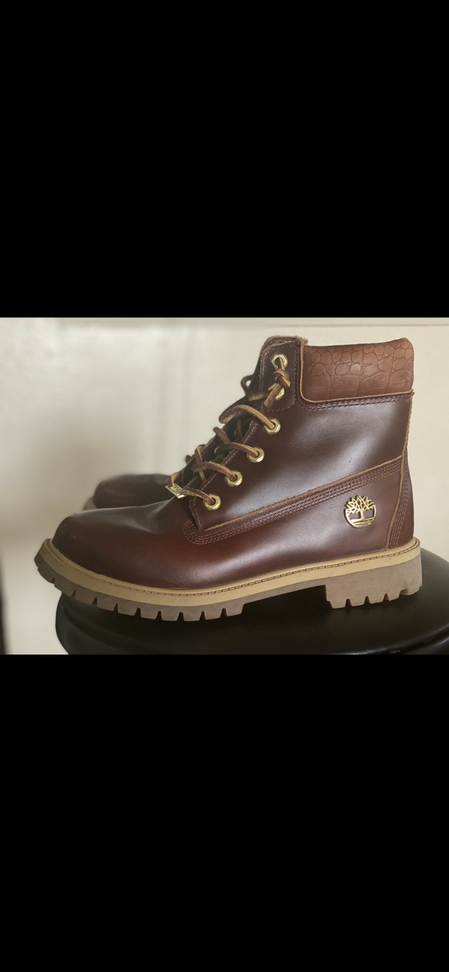 Coffee Brown Gold Plated Timberland