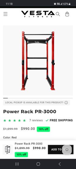 Gym equipment power rack