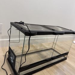 Reptile Tank With Heat Mat 