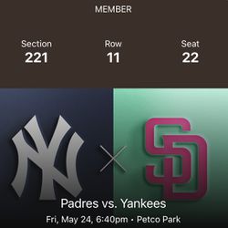 3x Padres Yankees Friday 5/24