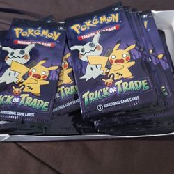 75 Cents A Pack For Pokemon Trick Or Trade Set