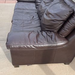 Espresso Leather couch like new