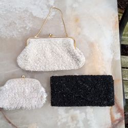 3 Vintage Beaded Purses