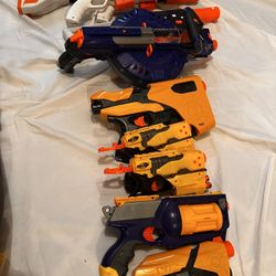 Box Of Nerf Guns and Accessories 