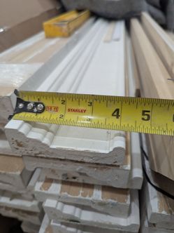 Primed MDF Moulding – roughly 64 Pieces – 16' Lengths