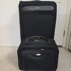 Black Samsonite 2 Piece Luggage Set