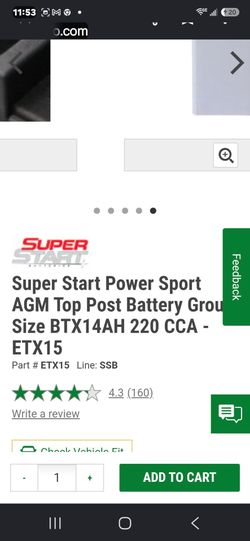New Motorsport battery