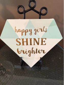 HAPPY GIRLS SHINE BRIGHT FUN 12”x14” CANVAS