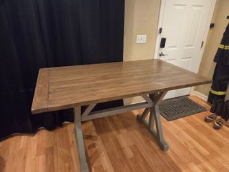 Farmhouse Trestle Dining Table and Chairs